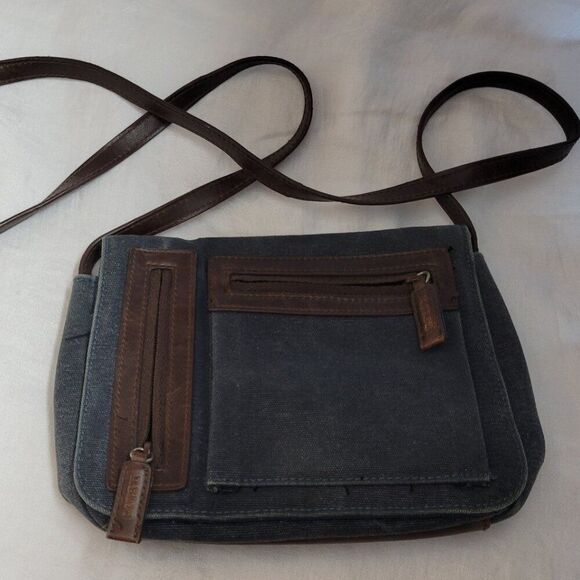 Relic Crossbody Purse handbag retro fabric pockets black hipster Y2K BOHO neutra - Picture 2 of 12